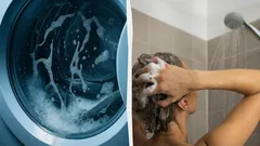 Waarom je beter niet doucht terwijl de wasmachine draait